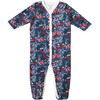 Navy Infant Footie Pajamas, Holly Jolly Jungle - Pajamas - 1 - thumbnail