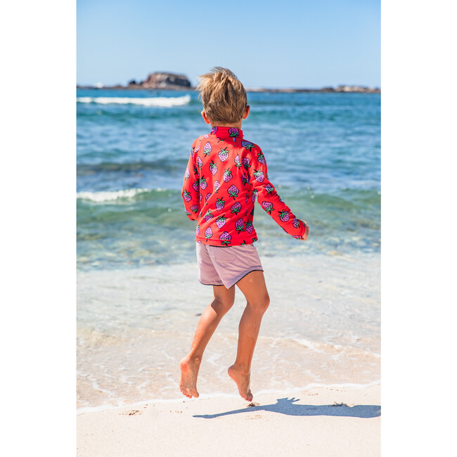 Cabana Short - Lucca, Purple Swim Short with Eggplant Liner - Swim Trunks - 6