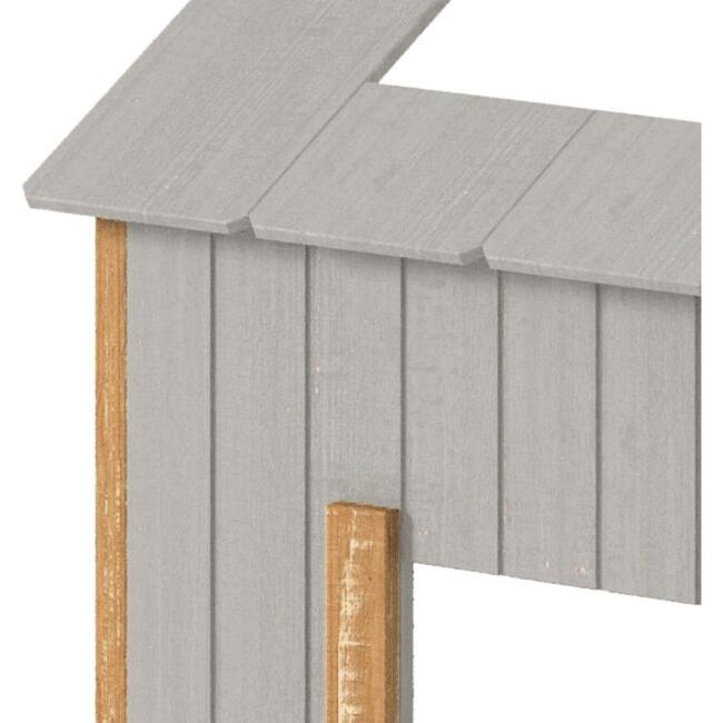 Twin House Bed, Grey/Natural - Beds - 6