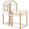 Tree House Twin Bunk Bed, White/Natural - Beds - 1 - thumbnail
