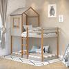 Tree House Twin Bunk Bed, Grey/Natural - Beds - 2