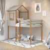 Tree House Twin Bunk Bed, Grey/Natural - Beds - 3