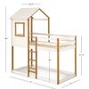 Tree House Twin Bunk Bed, White/Natural - Beds - 5