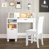 Kids Desk and Chair Set, White - Desks - 5