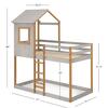 Tree House Twin Bunk Bed, Grey/Natural - Beds - 5