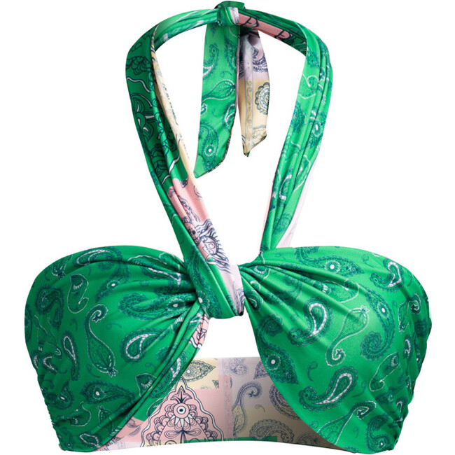Women's Elisa Top, Paisley Green
