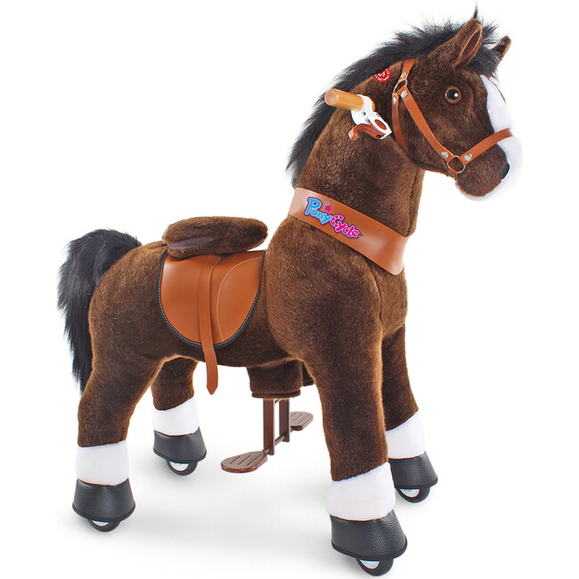 Chocolate Brown Horse, Medium - Ride-On - 1