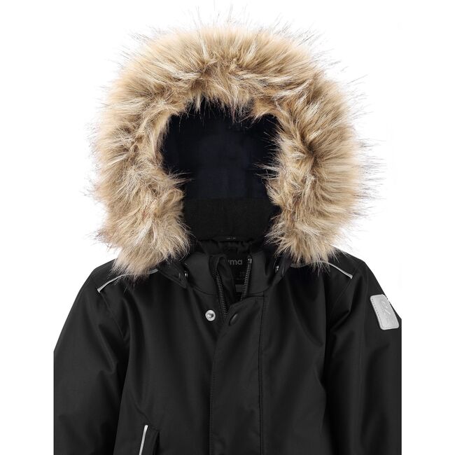 Reimatec Winter Snowsuit with Faux Fur Hood, Gotland Black - Snowsuits - 4