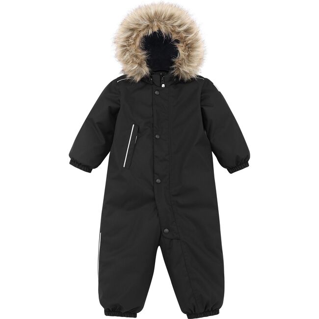 Reimatec Winter Snowsuit with Faux Fur Hood, Gotland Black - Snowsuits - 8