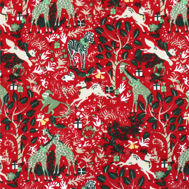 Red Dog Pajamas, Holly Jolly Jungle - Dog Clothes - 3