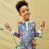 Navy Kids Pajamas, Holly Jolly Jungle - Pajamas - 2