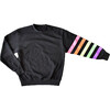 Adult Crew Neck Sweatshirt, Neon Stripe - Sweatshirts - 1 - thumbnail
