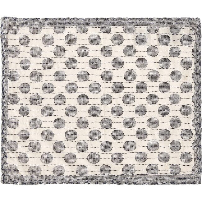 Artisan Hand Loomed Place Mat Set, Grey Dots - Tabletop - 2