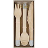 Silver Wooden Cutlery Set - Tableware - 1 - thumbnail