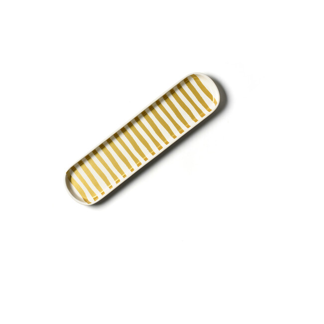 Scoop Oval Tray, Gold Stripe - Accents - 1