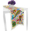 Otomi Table Runner, Natural Multi - Accents - 2