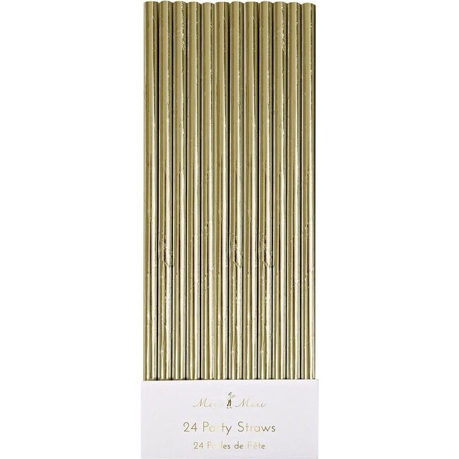 Gold Foil Paper Straws