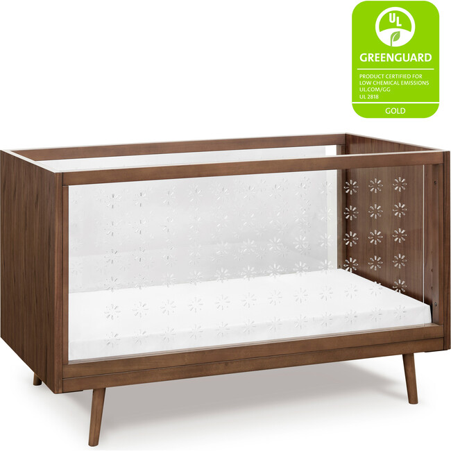 Nifty Clear 3-In-1 Crib, Walnut - Cribs - 7