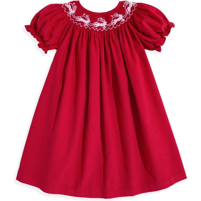 Bishop Dress, Red - Dresses - 1