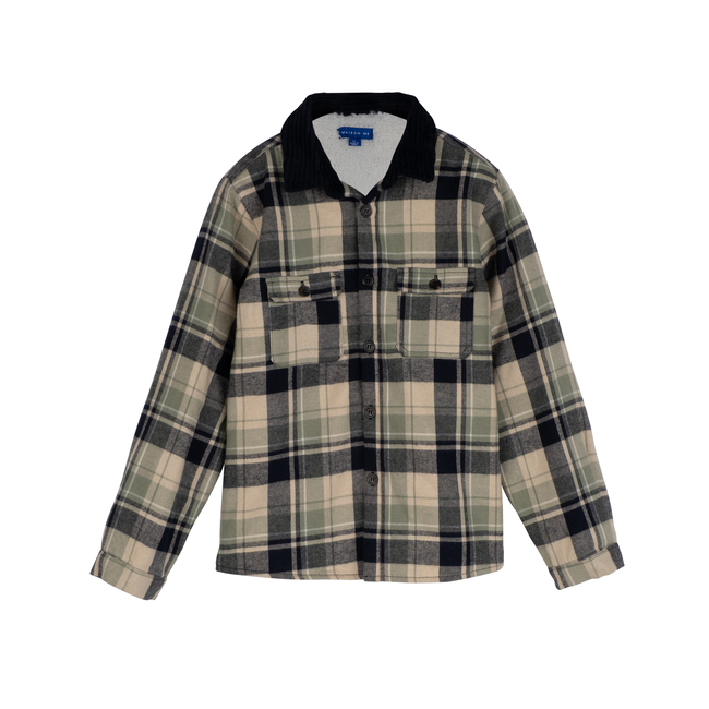 Sam Sherpa Shirt, Sage Multi