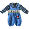Little Pigs Dungarees, Blue - Overalls - 2