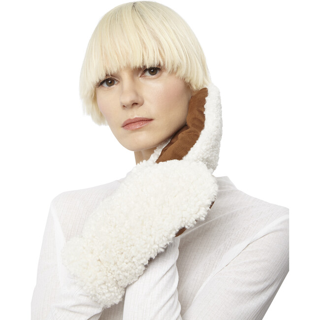 Women's Adley Gloves, Camel Ivory