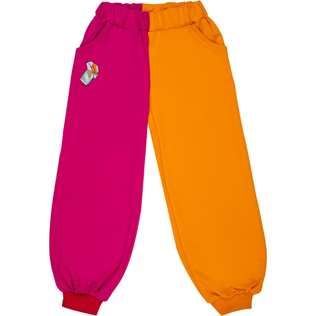 Balloon Sweatpants, Candy Bar Pink/Orange - Sweatpants - 1