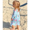 UPF 50+ Lumi Long Sleeve Tee Dress, Blue Country Floral - Dresses - 3