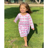 UPF 50+ Lumi Long Sleeve Tee Dress, Buffalo Check Pink - Dresses - 2