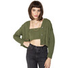 Women's Lu Cardigan Set, Sage - Cardigans - 1 - thumbnail