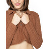 Women's Daisy Polo, Root Beer - Sweaters - 2 - thumbnail