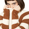 Women's Annie Henley, Rootbeer Stripe - Sweaters - 2 - thumbnail