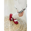 Baby Cara Scalloped Leather Mary Jane, Red - Mary Janes - 3