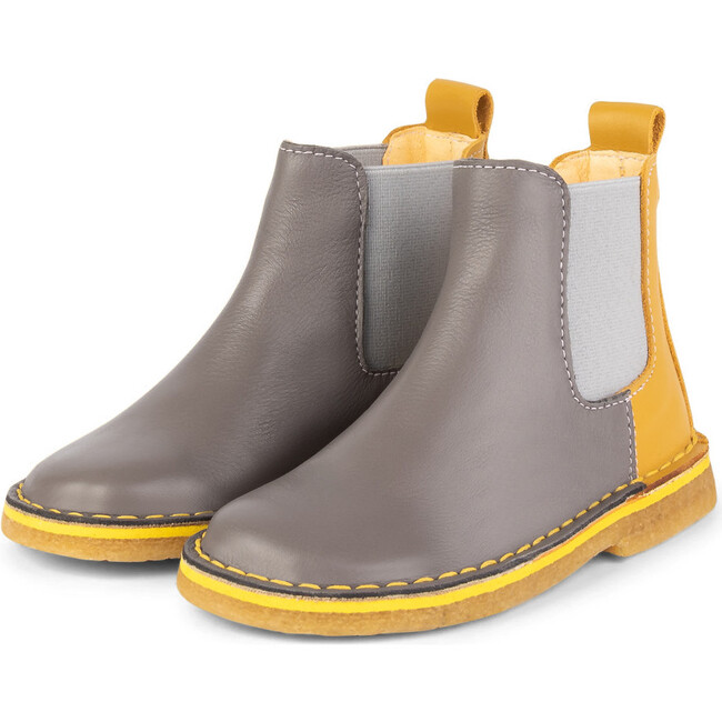 Grey.Mustard Chelsea Boots, Multi-color - Boots - 2