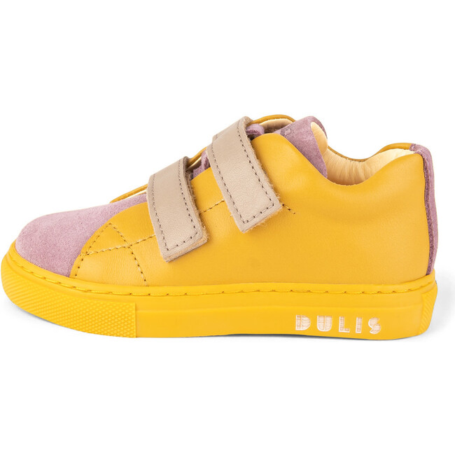 Mauve.Mustard Minimalist Strap Sneakers, Multi-color