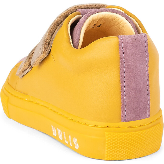 Mauve.Mustard Minimalist Strap Sneakers, Multi-color