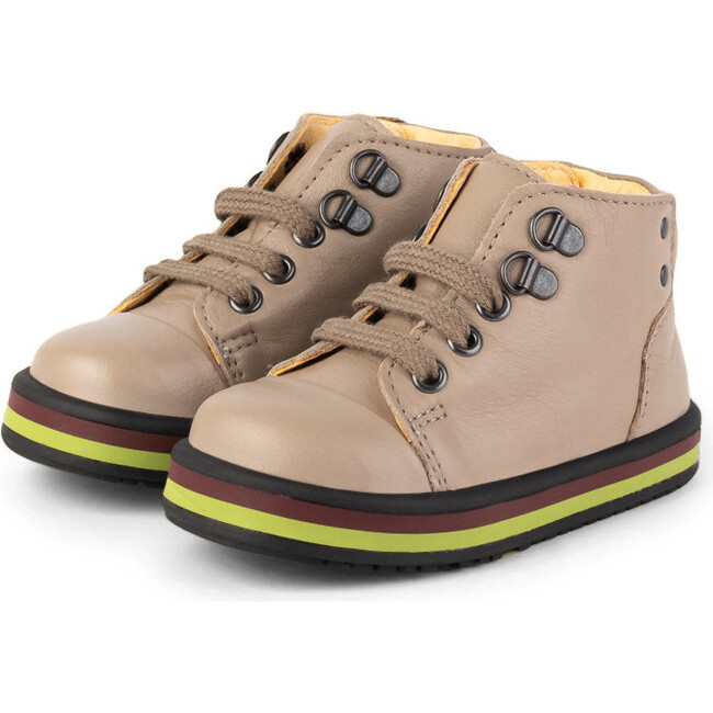 Beige Vintage Booties, Beige - Booties - 2