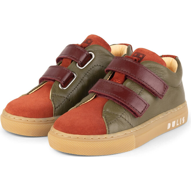 Muskat.Olive Minimalist Strap Sneakers, Multi-color