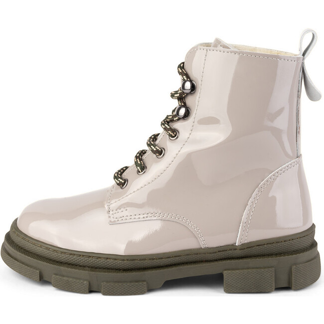 Beige Combat Boots, Beige - Boots - 1