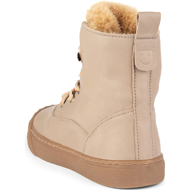 Beige Hi-Top Sneakers, Beige