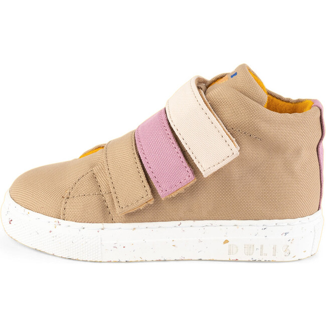 Beige Eco Strap Mid Sneaker, Beige - Sneakers - 3