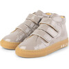 Beige Strap Mid Sneakers, Beige - Sneakers - 2
