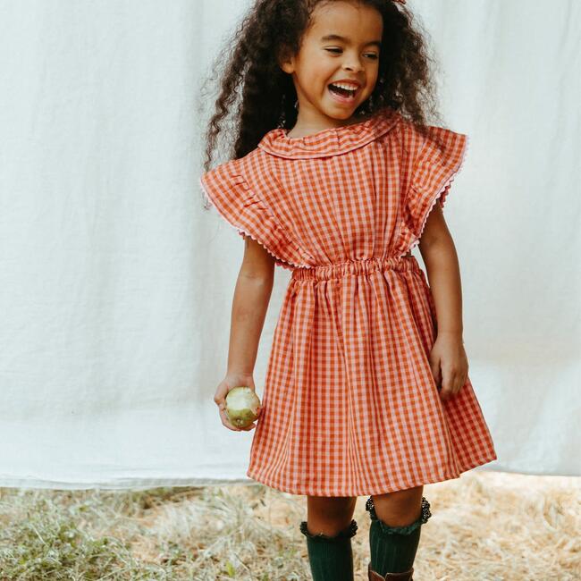 Nora Jumper Skirt, Apricot - Skirts - 2