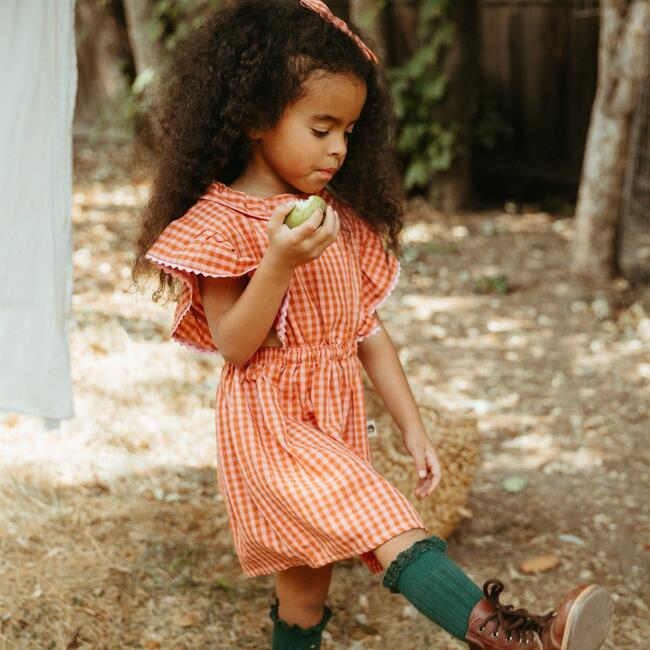 Nora Jumper Skirt, Apricot - Skirts - 4