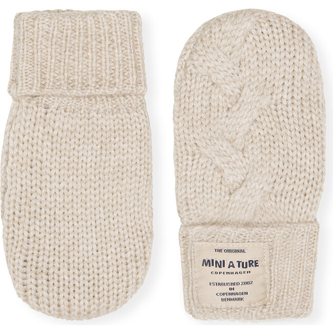 Celie Mittens, Angora Cream