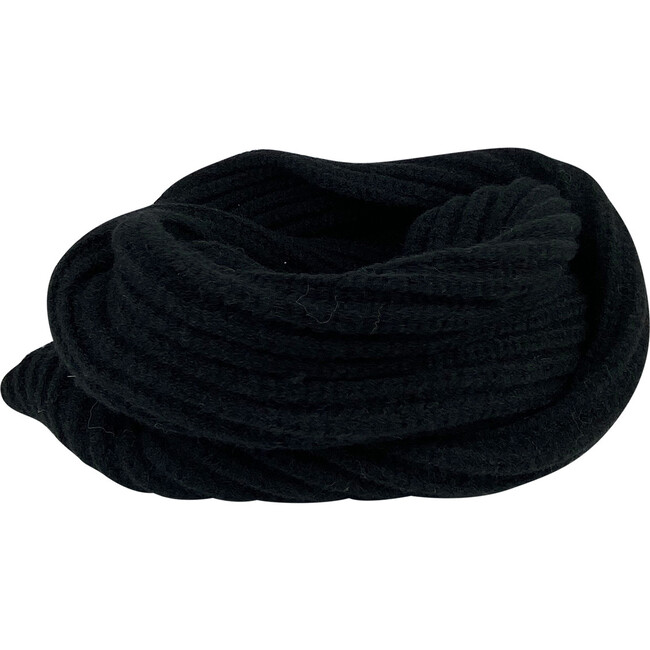 Women's Lodge Knit Loop Scarf, Black