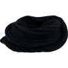 Women's Lodge Knit Loop Scarf, Black - Scarves - 1 - thumbnail