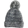 Women's Lined Melange Beanie, Grey - Hats - 1 - thumbnail