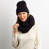 Women's Lodge Knit Loop Scarf, Black - Scarves - 2
