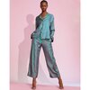 Women's Silk Pajama Shirt, Multi - Pajamas - 2